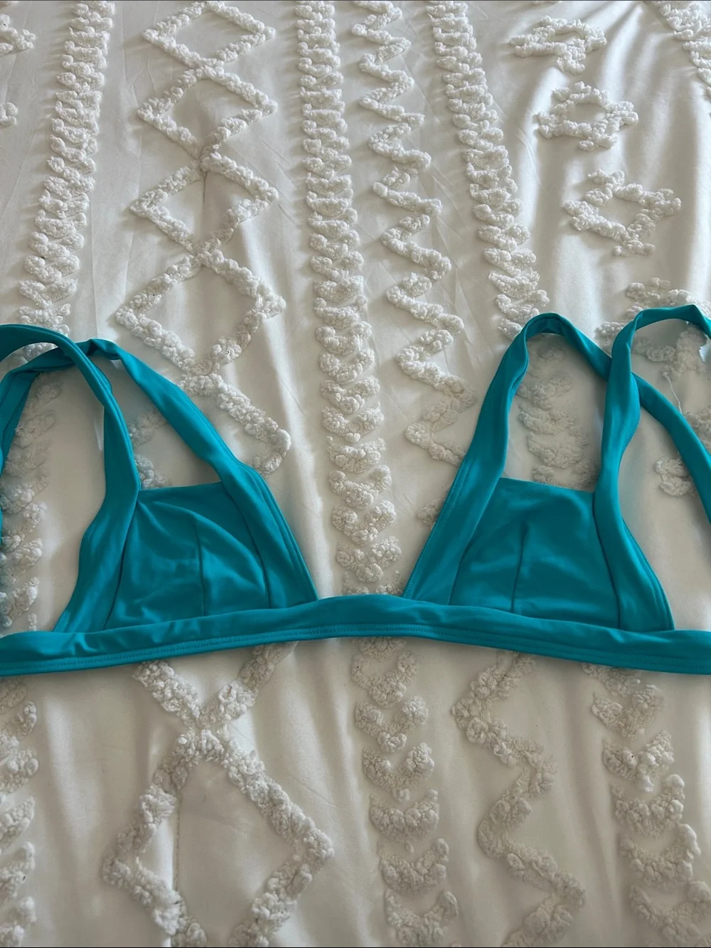 Kopper and Zinc turquoise bikini, top size medium